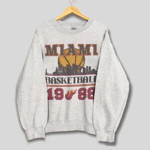 1988 Vintage Miami Heat Basketball Sweatshirt, Retro Miami Basketball Shirt Tee